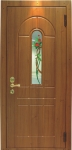 Сейф-дверь  МДФ с витражом 